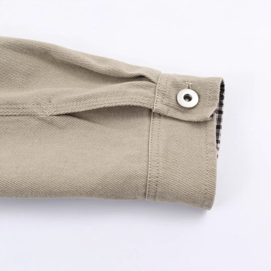 Damen Kurzblouson im Worker‑Look mit Cordkragen und Reißverschlusstasche Nord Taschen