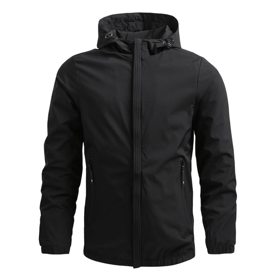 Herren Atmungsaktive Outdoorjacke mit verstellbarem Kragen Nord Taschen