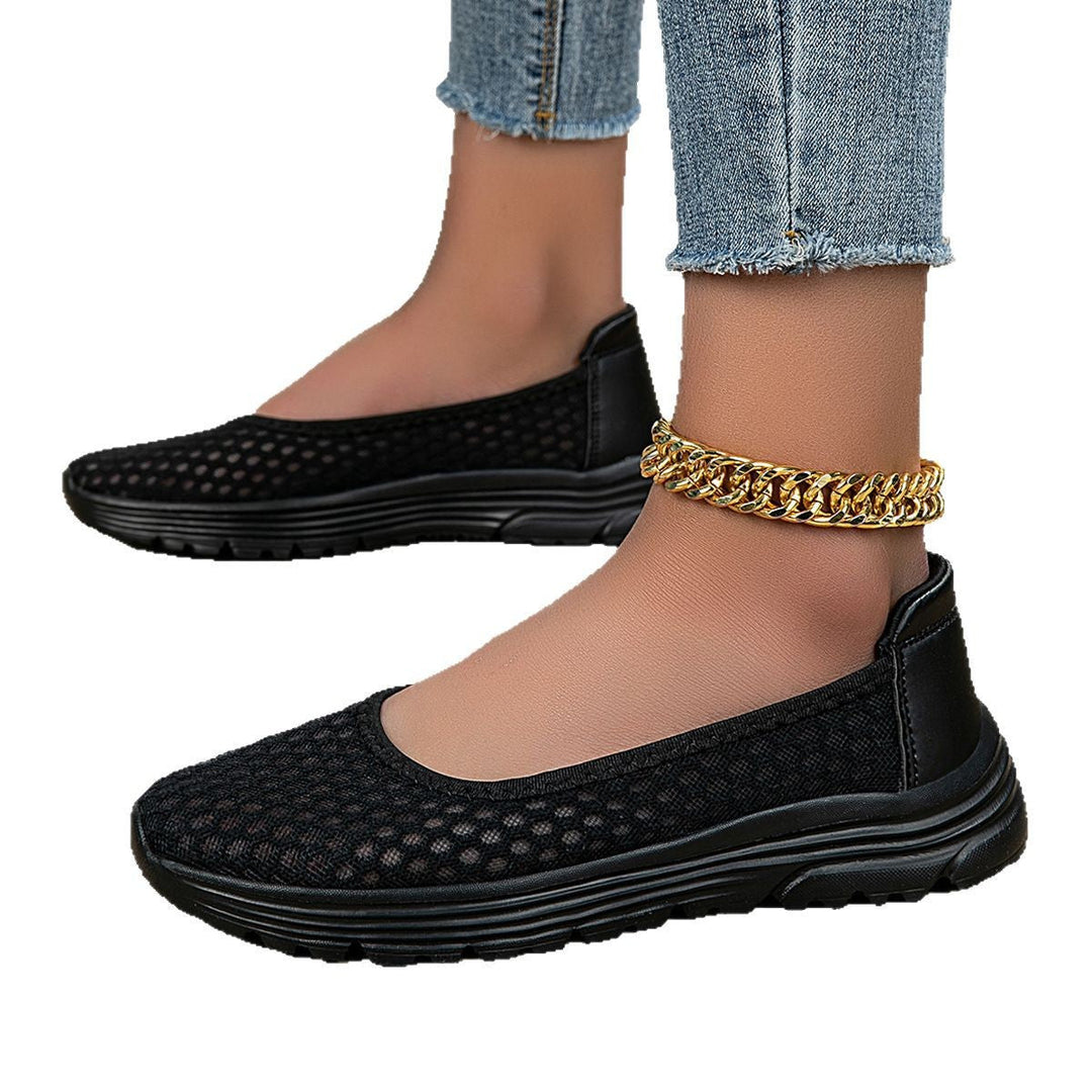 Damen Atmungsaktive Ballerinas mit rutschfester Sohle Nord Taschen
