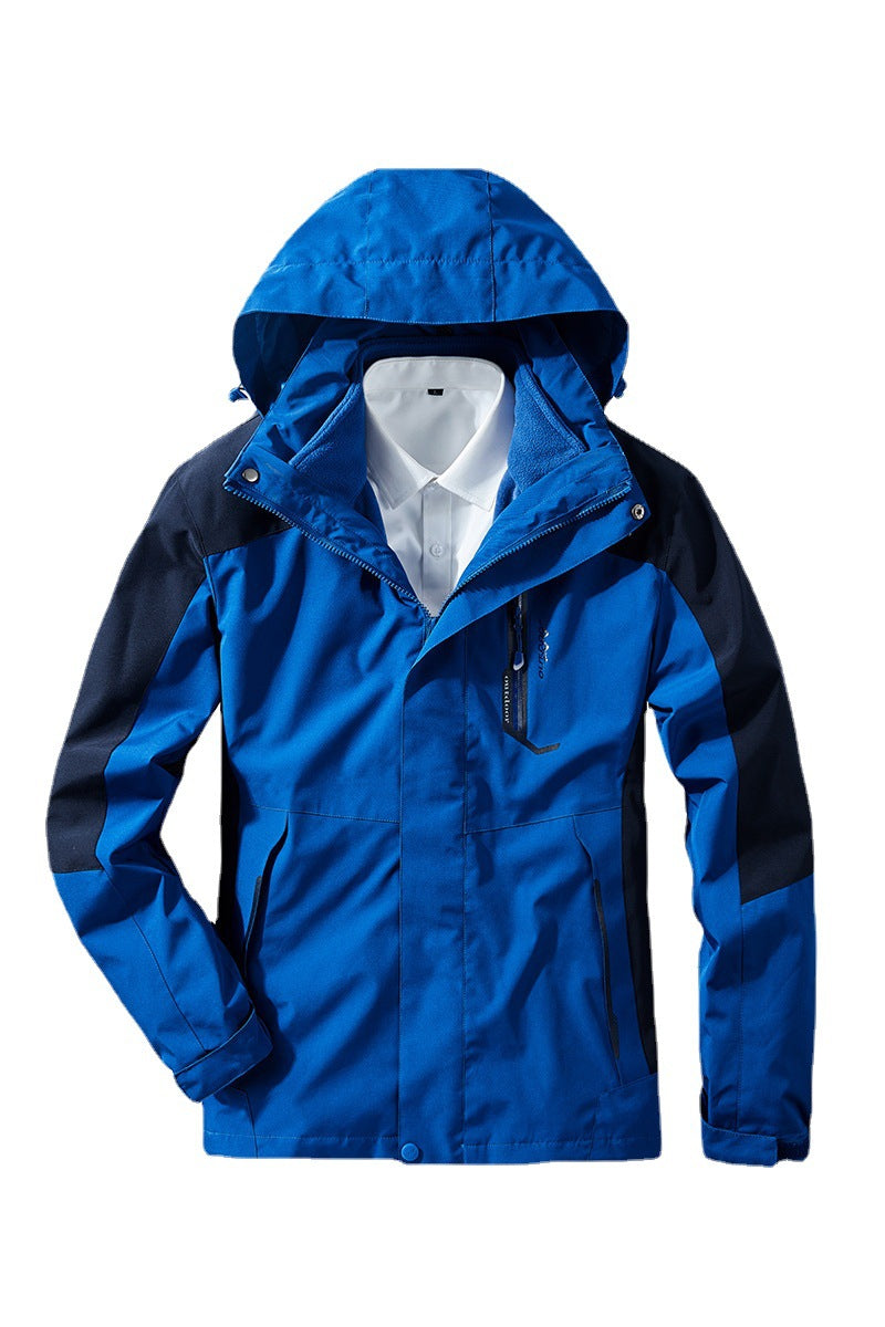Damen Multifunktionale leichte Outdoor- und Reisejacke mit verstellbarer Kapuze Nord Taschen