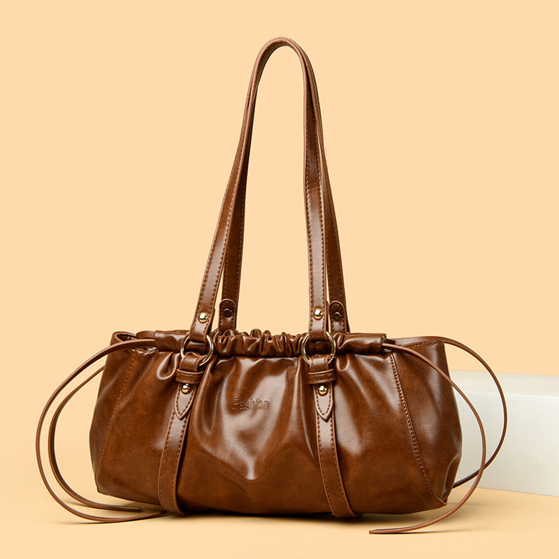 Damen elegante Beuteltasche mit raffiniertem Kordelzug Nord Taschen