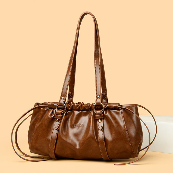 Damen elegante Beuteltasche mit raffiniertem Kordelzug Nord Taschen