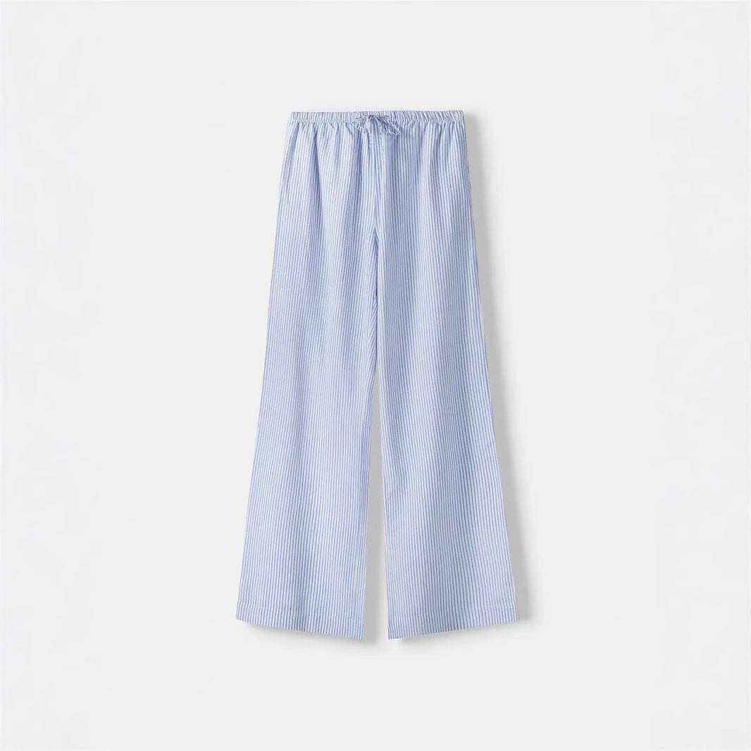 Damen Luftige Palazzo-Hose mit gemustertem Design