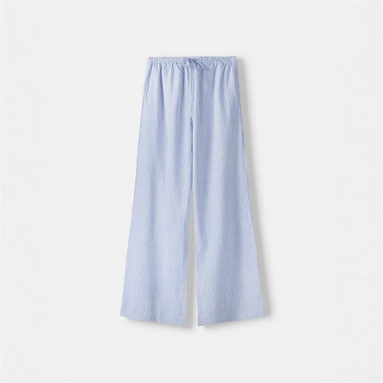 Damen Luftige Palazzo-Hose mit gemustertem Design