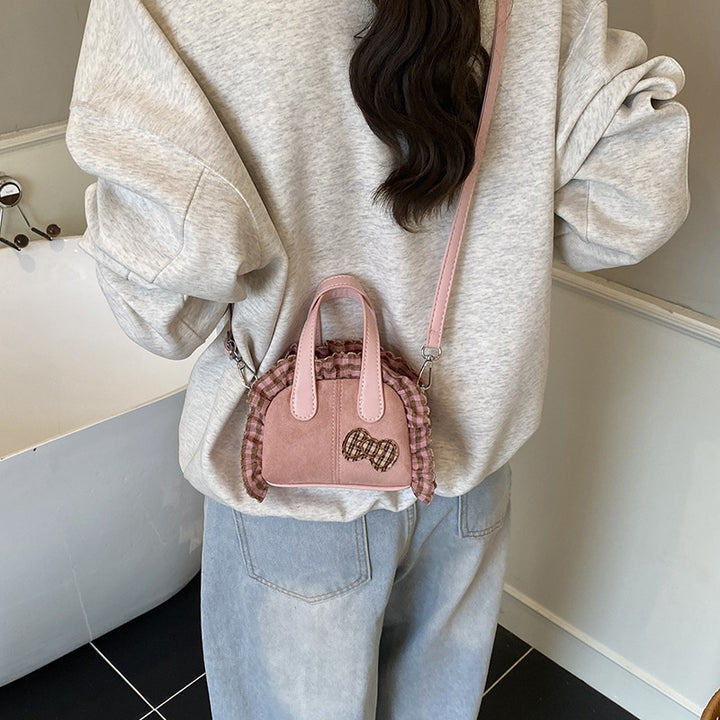 Damen Mini Hobo-Tasche mit verspieltem Rüschendesign Nord Taschen