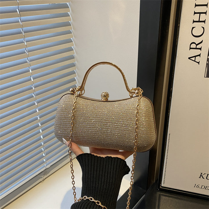 Damen glamouröse Clutch-Handtasche mit elegantem Kettenverschluss Nord Taschen