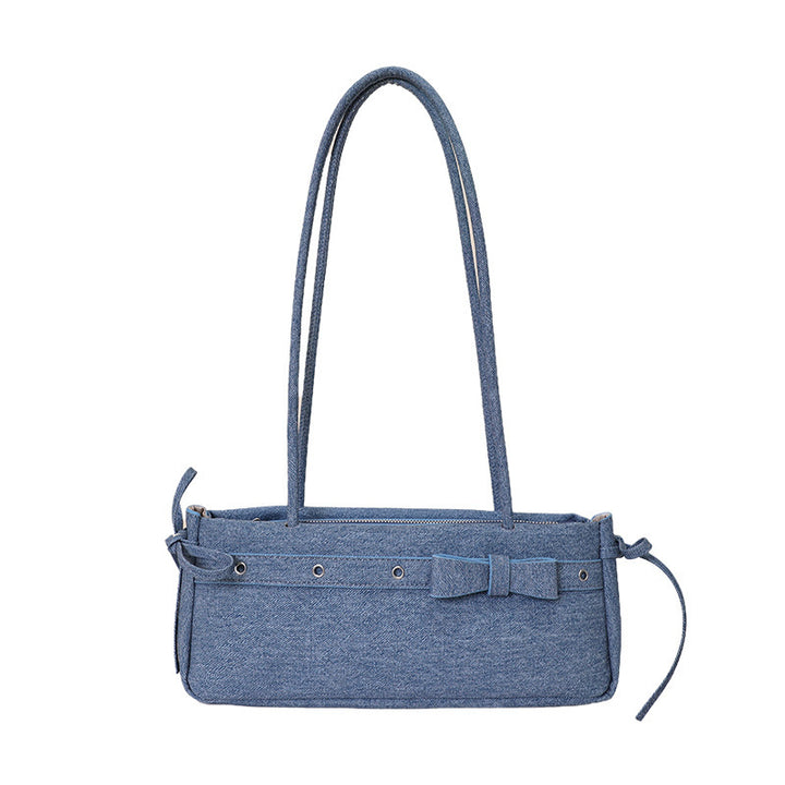 Damen elegante Umhängetasche mit dekorativen Schleifendetails Nord Taschen