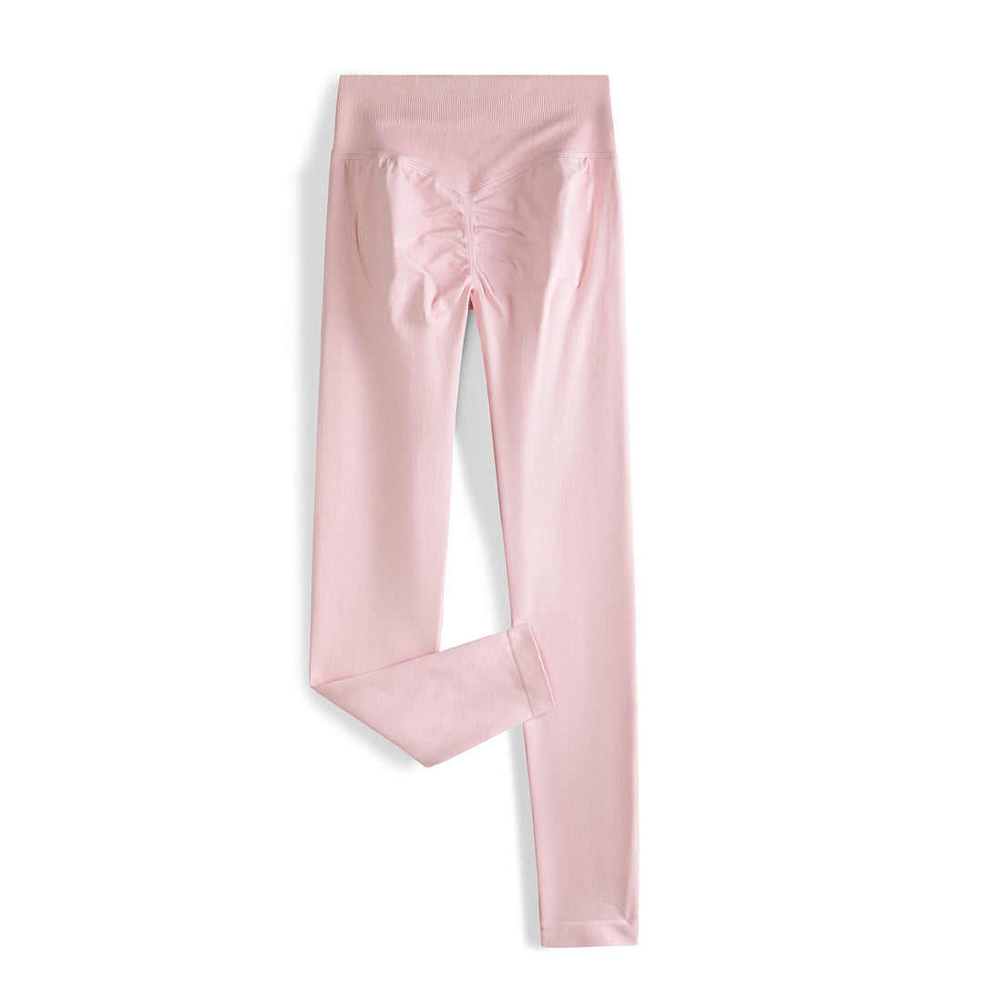Damen Nahtlose High-Waist Leggings mit breitem Komfortbund Nord Taschen