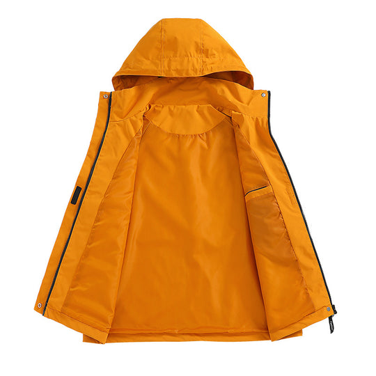Herren Wattierte Softshell-Funktionsjacke mit Kapuze, Fleece-Innenfutter & verdecktem Reißverschluss Nord Taschen
