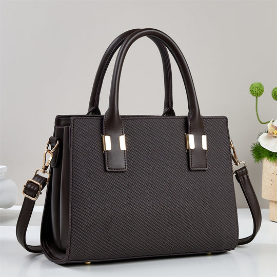 Damen Handtasche mit strukturiertem Gewebe und abnehmbarem Schultergurt Nord Taschen