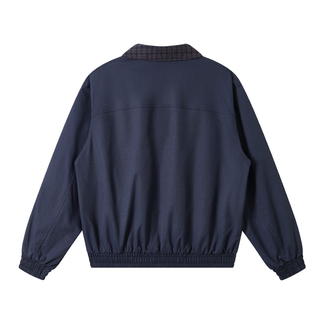 Herren Oversize‑Blousonjacke mit Karokragen und aufgesetzten Pattentaschen Nord Taschen