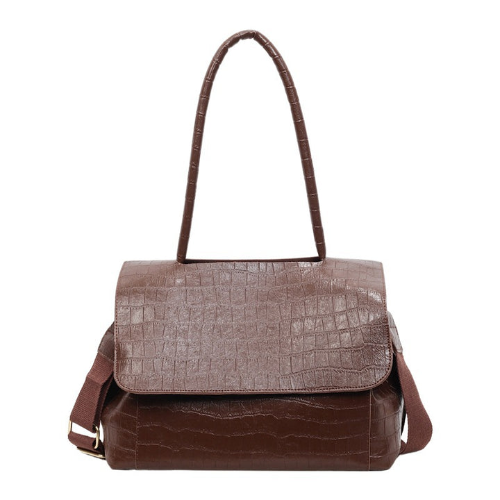 Damen Umhängetasche im eleganten Krokodil-Look mit verstellbarem Schulterriemen Nord Taschen