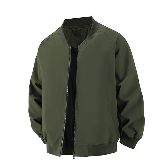 Herren Minimalistische Oversize-Bomberjacke mit Raglanärmeln, elastischem Saum & Komfortkragen Nord Taschen