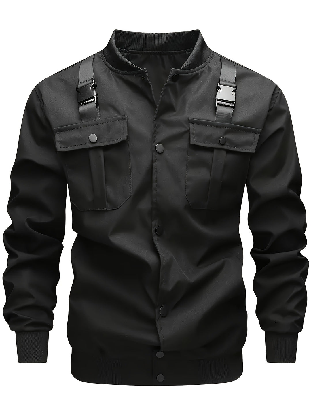 Herren Camouflage-Bomberjacke im Utility-Stil mit Brusttaschen, Schultergurten und Rippbündchen Nord Taschen