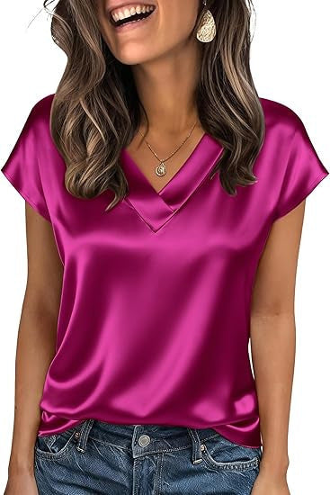 Damen Satinbluse Nord Taschen
