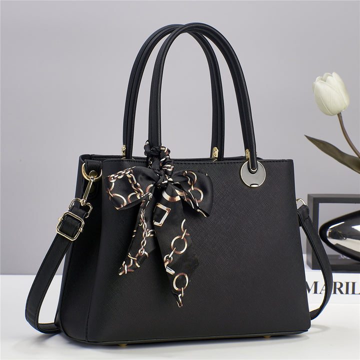 Damen elegante Handtasche mit modischem Seidenschal Nord Taschen