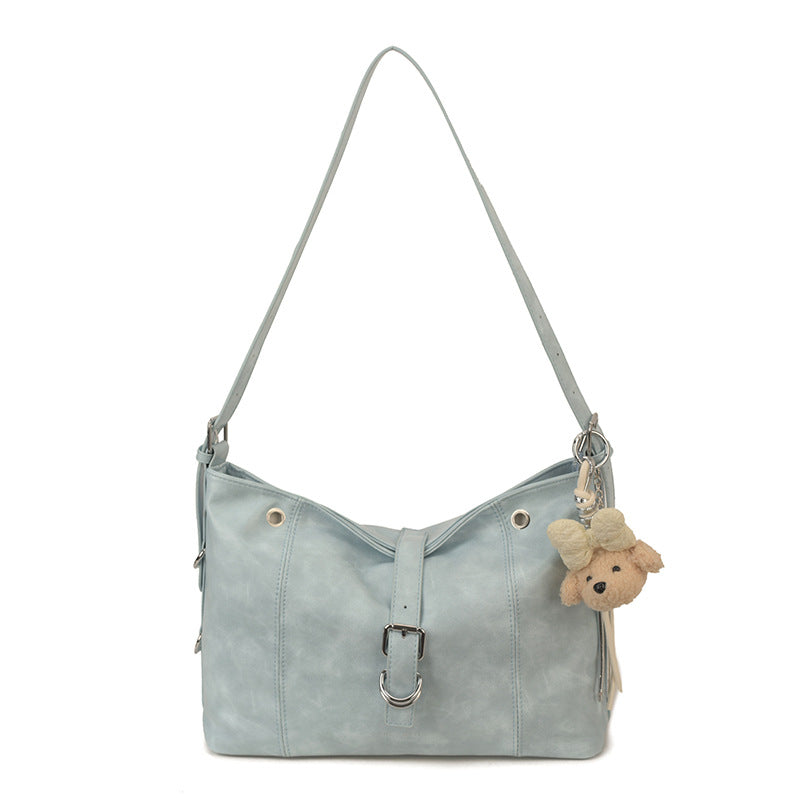 Damen Hobo-Tasche mit kuscheligem Tieranhänger Nord Taschen