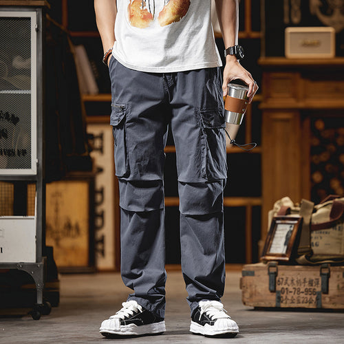 Herren Cargohose im Utility-Look mit Multifunktionstaschen und Kordelzug Nord Taschen