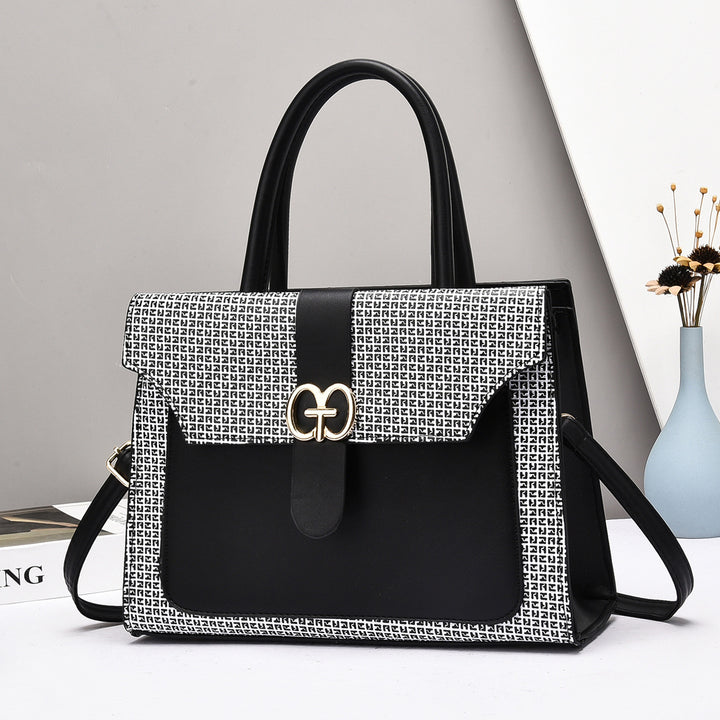 Damen elegante Henkeltasche mit strukturiertem Design und abnehmbarem Schulterriemen Nord Taschen