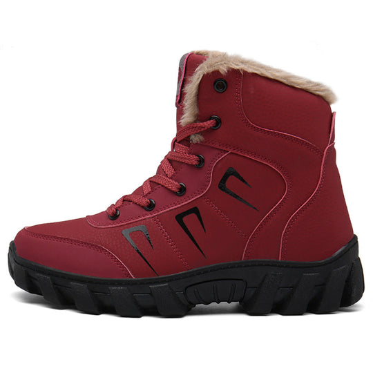Damen Gefütterte Winter‑Ankle‑Boots mit Teddyfutter und griffiger Offroad‑Sohle Nord Taschen