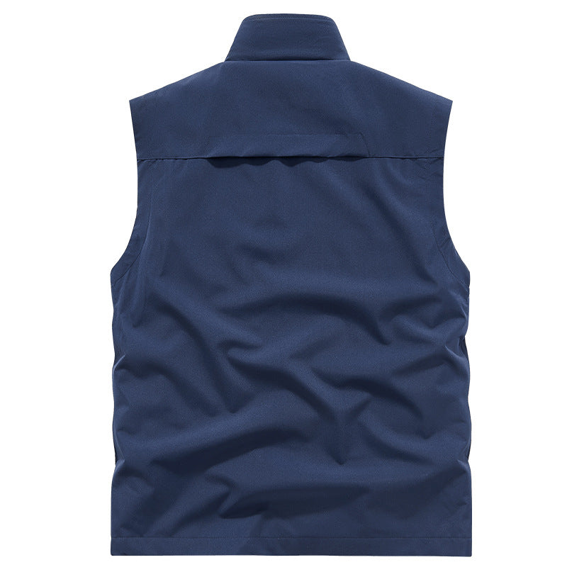 Herren Leichte Outdoor-Utilityweste mit Mesh‑Futter, windabweisender Microfaser und sicheren Reißverschlusstaschen Nord Taschen