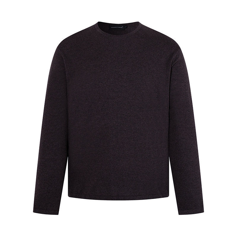 Herren Feinstrickpullover mit Rundhalsausschnitt und geradem Schnitt Nord Taschen