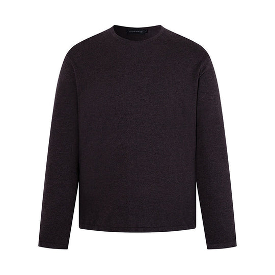 Herren Feinstrickpullover mit Rundhalsausschnitt und geradem Schnitt Nord Taschen