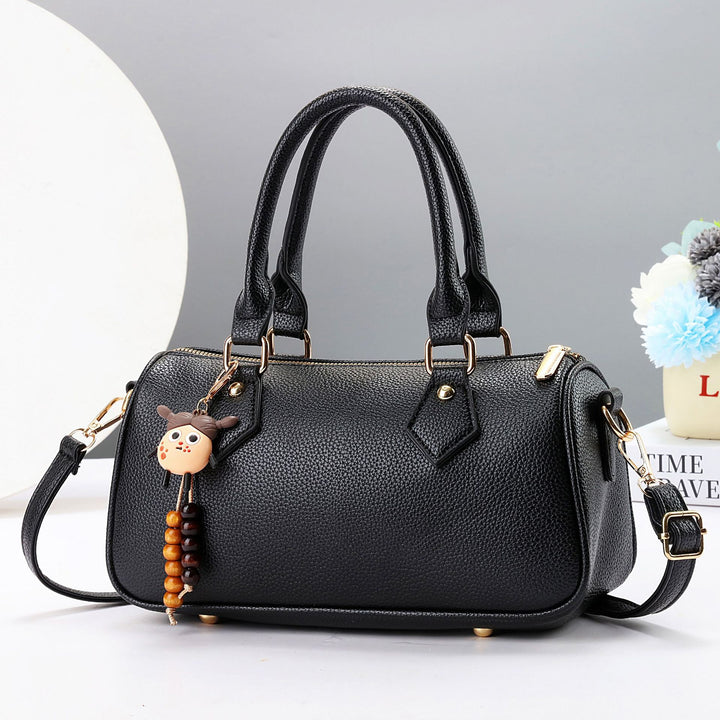Damen elegante Shopper Tasche mit strukturiertem Leder Nord Taschen
