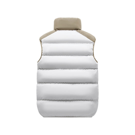Herren Thermo-Steppweste mit hohem Stehkragen, Farbblock‑Design & Reißverschlusstaschen Nord Taschen