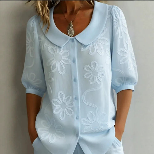 Damen Bluse mit floralem Muster Nord Taschen