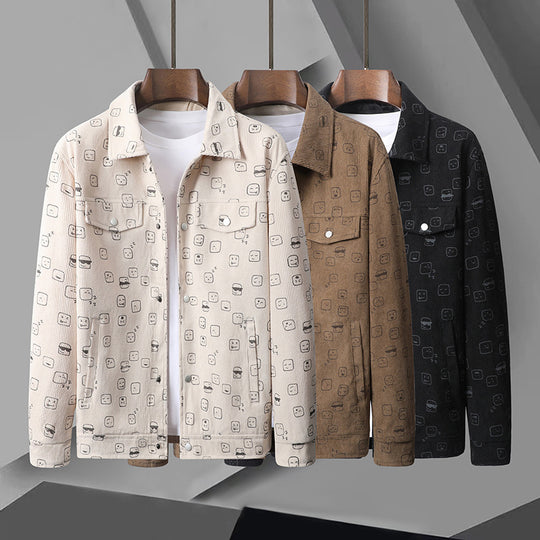 Herren Modische Utility-Jacke mit aufgesetzten Taschen Nord Taschen