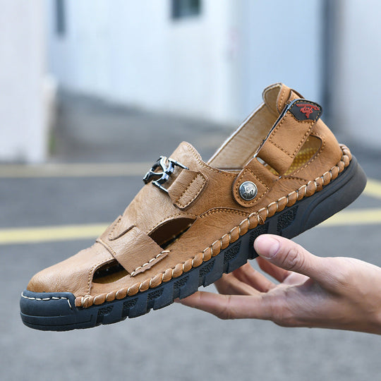 Damen Bequeme Sandalen mit verstellbarem Riemen und rutschfester Sohle Nord Taschen