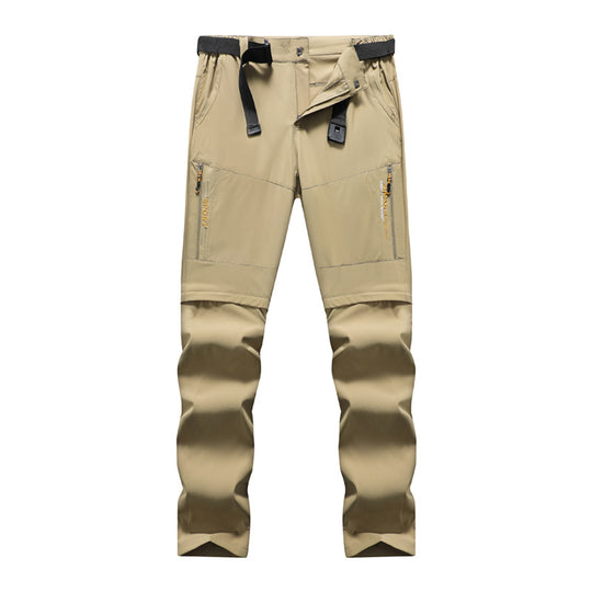 Herren Outdoor-Hose mit vorgeformten Knien, Reißverschlusstaschen und integriertem Gürtel Nord Taschen