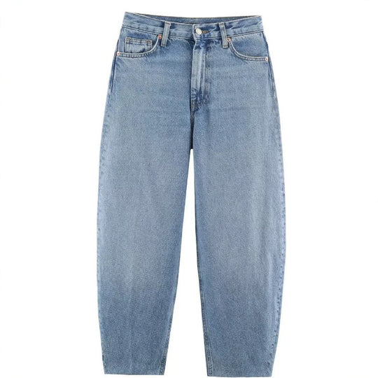 Damen Hochtaillierte Culotte-Hose mit weitem Bein und dekorativem Taillengürtel Nord Taschen