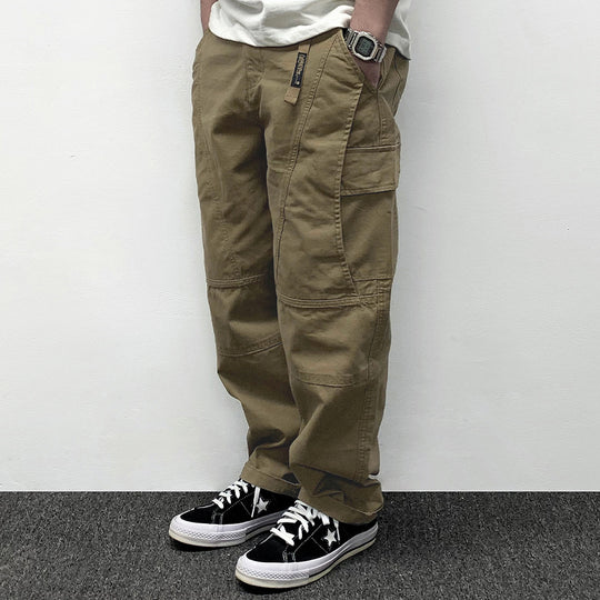 Herren Lässige Baggy-Cargo-Hose mit Knieabnähern, Multitaschen und Workwear-Details Nord Taschen