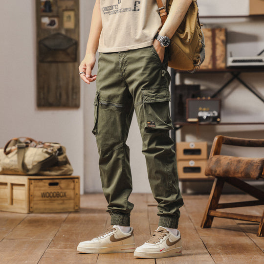 Herren Carpenter-Style Cargohose mit Zip-Knöchel, verstärkten Kniepaneelen und multifunktionalen Taschen Nord Taschen