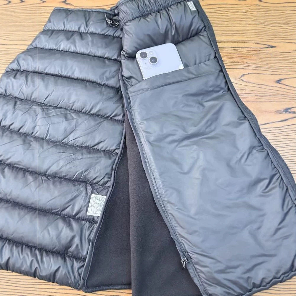 Damen Winddichte Steppweste Nord Taschen
