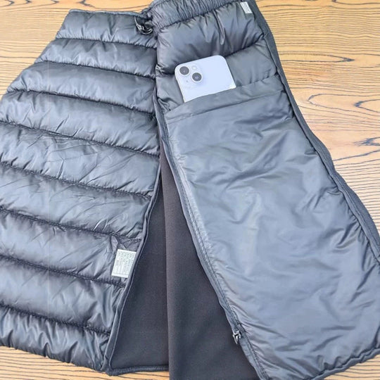 Damen Winddichte Steppweste Nord Taschen