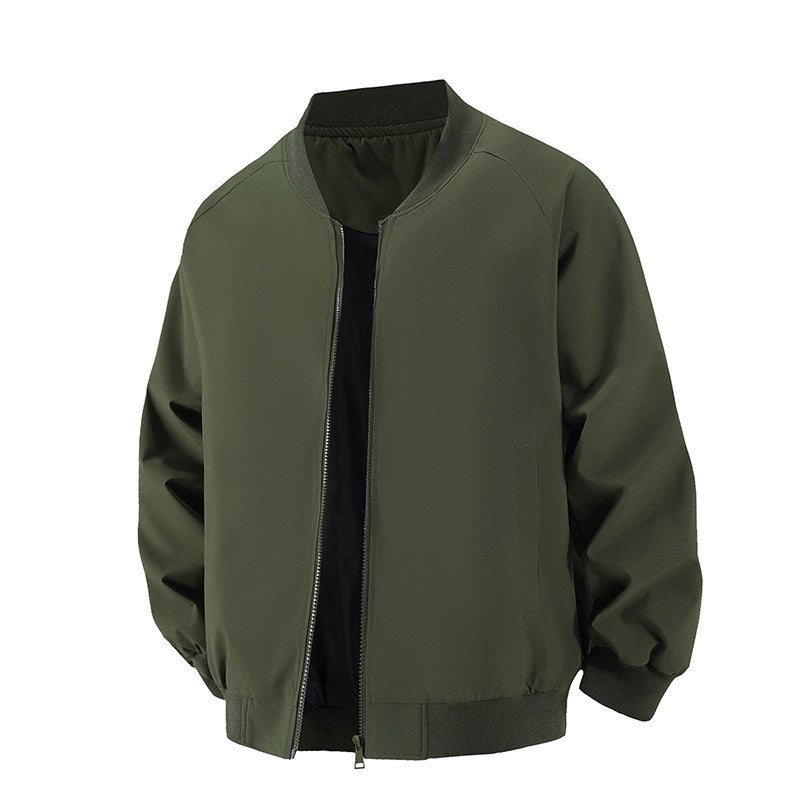 Herren Minimalistische Oversize-Bomberjacke mit Raglanärmeln, elastischem Saum & Komfortkragen Nord Taschen