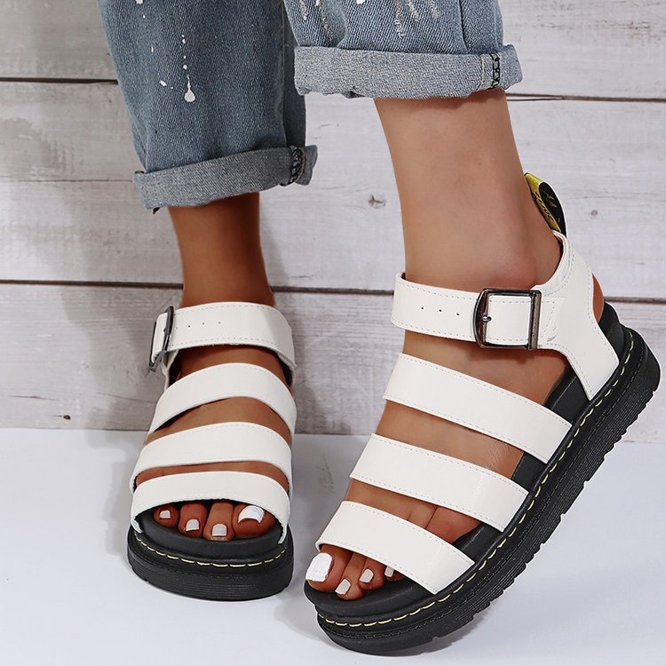 Damen Komfortable und trendige Riemchen-Sandalen
