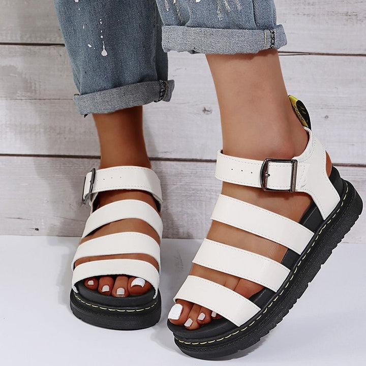 Damen Komfortable und trendige Riemchen-Sandalen