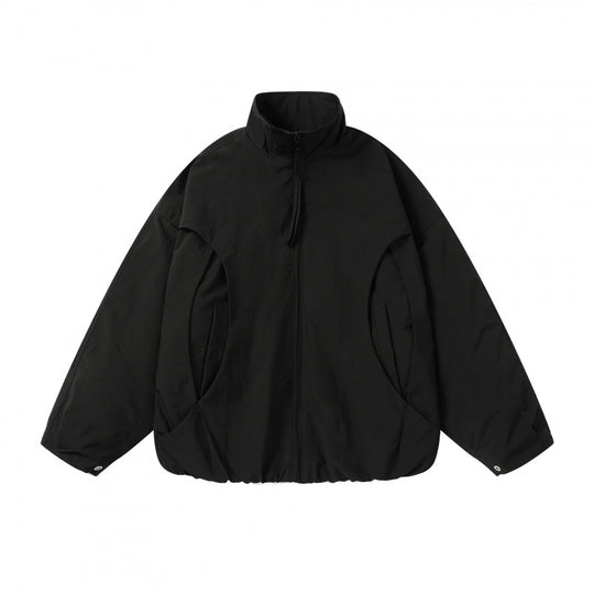 Unisex Leichter technischer Blouson mit Stehkragen, durchgehendem Reißverschluss und Tunnelzugsaum Nord Taschen