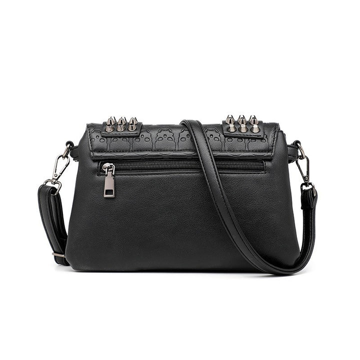 Damen Hobo-Tasche mit modischen Nieten und einzigartigem Totenkopf-Design Nord Taschen