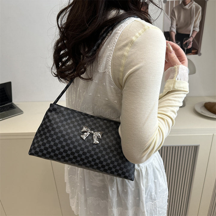 Damen elegante Umhängetasche mit stilvollem Bow-Design Nord Taschen