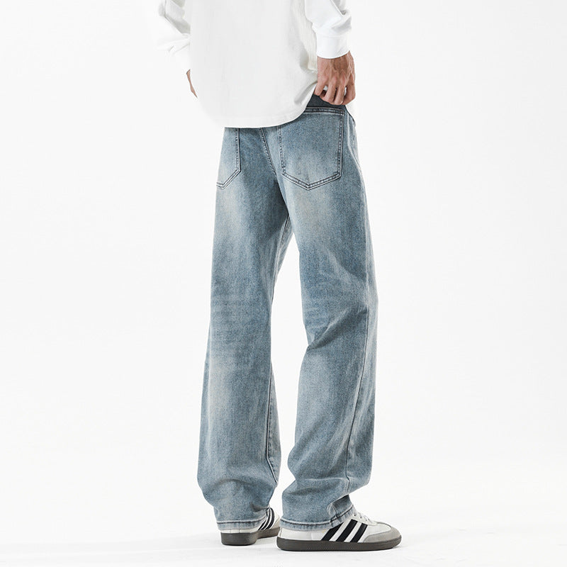 Herren Baggy-Jeans im Wide‑Leg Relaxed-Fit mit Vintage-Waschung Nord Taschen
