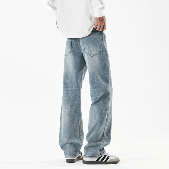 Herren Baggy-Jeans im Wide‑Leg Relaxed-Fit mit Vintage-Waschung Nord Taschen