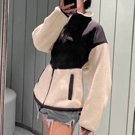 Damen modische Übergangsjacke mit hochgeschlossenem Kragen und praktischen Taschen Nord Taschen