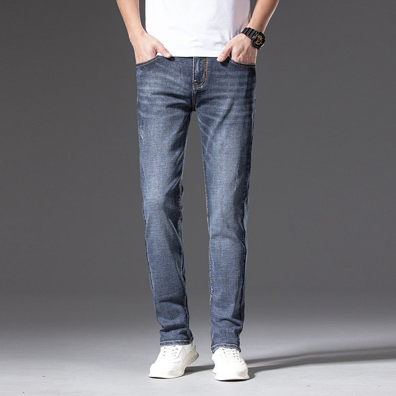 Herren Slim‑Straight Stretchjeans mit leichter Used‑Optik Nord Taschen
