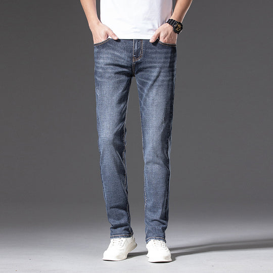 Herren Slim‑Straight Stretchjeans mit leichter Used‑Optik Nord Taschen
