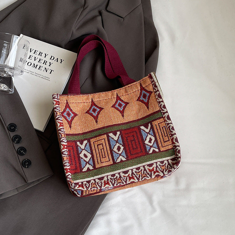 Damen Tragetasche mit modernem Ethnolook und robustem Innenfutter Nord Taschen